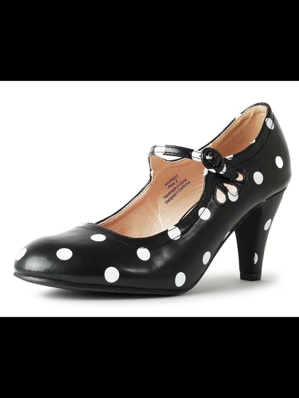 J. Adams Pixie Polka Dot  Mary Jane Pumps - Retro Vintage High Heels Size 11